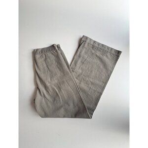 KLAXON HOWL Army Green 100% Cotton Twill Wide Leg Cropped Sailor Pants, Size 28
